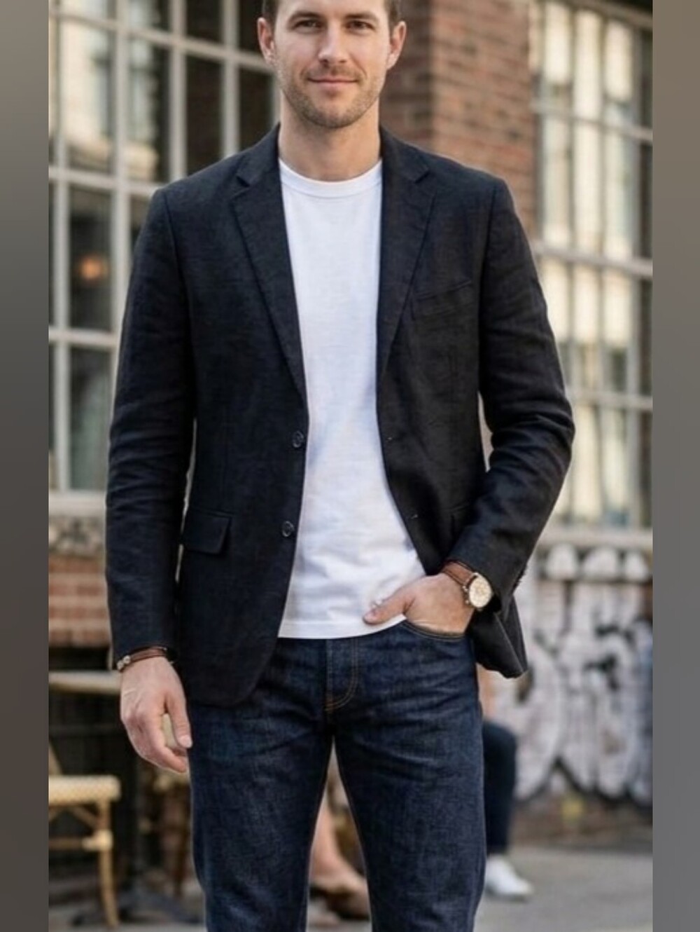 H&M Men's Blazer Jacket - Size US 42R